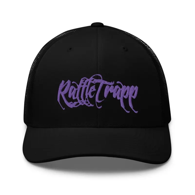 Trucker Hat - Purple Rattle Trapp Logo