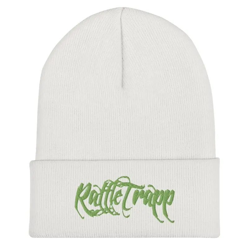 Beanie- Green Rattle Trapp Logo