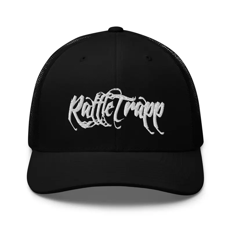 Trucker Hat - White Rattle Trapp Logo