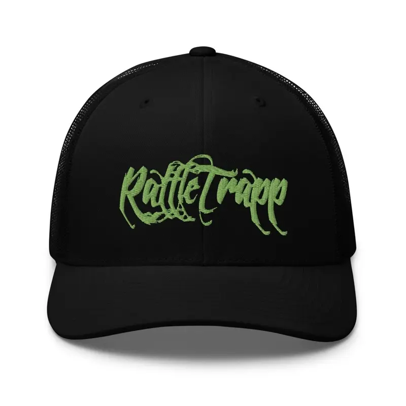 Trucker Hat - Green Rattle Trapp Logo