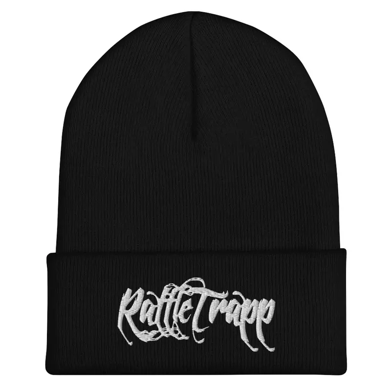 Beanie - White Rattle Trapp Logo